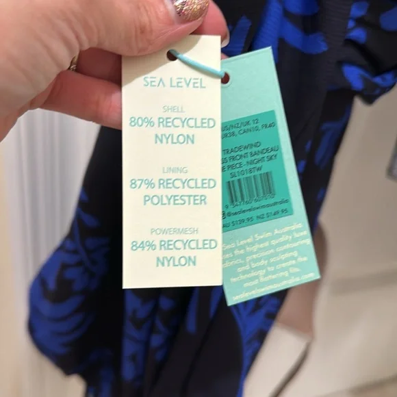 NWT Sea Level Swim Australia One Piece Swim Suit - Picture 5 of 5